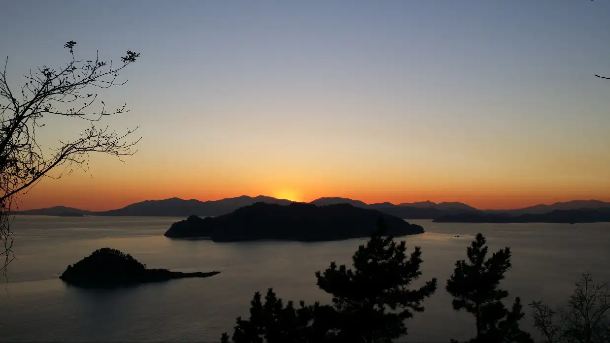 수우도 일몰