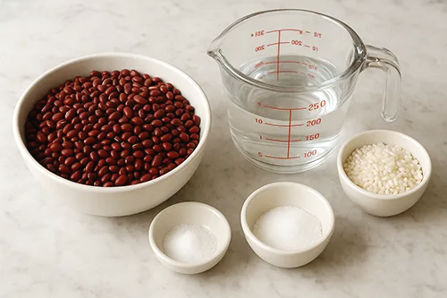 팥죽 재료 모음