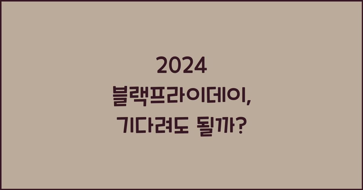 2024 블랙프라이데이
