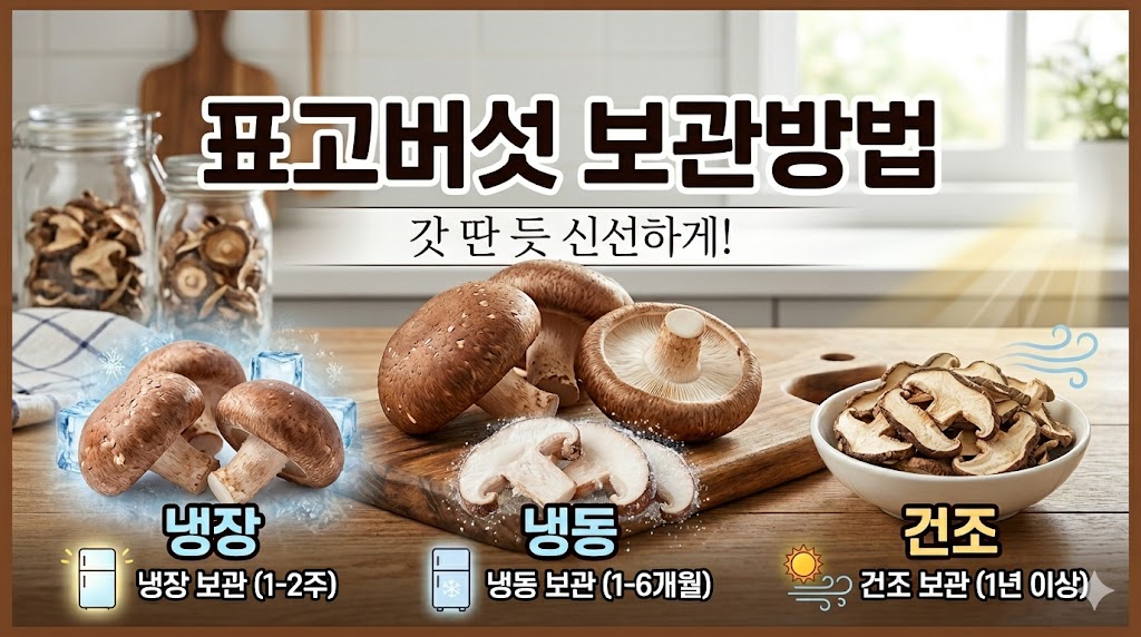 표고버섯 보관방법