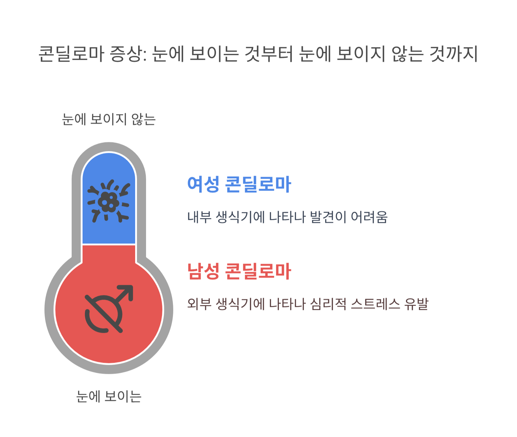 남성 콘딜로마란? 어떤 증상이 있나요?