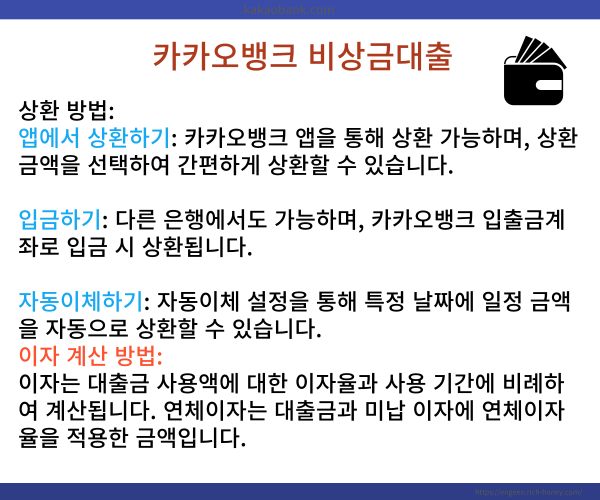 카카오뱅크 비상금대출