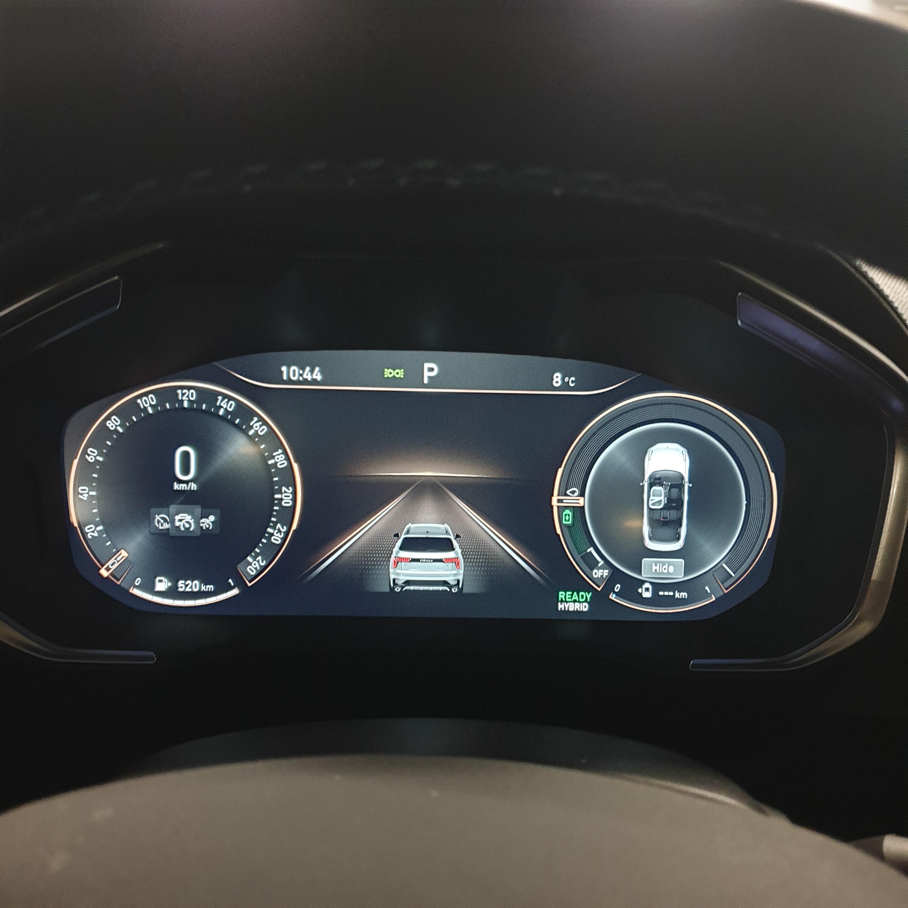 Link and Co사의 o2 계기판