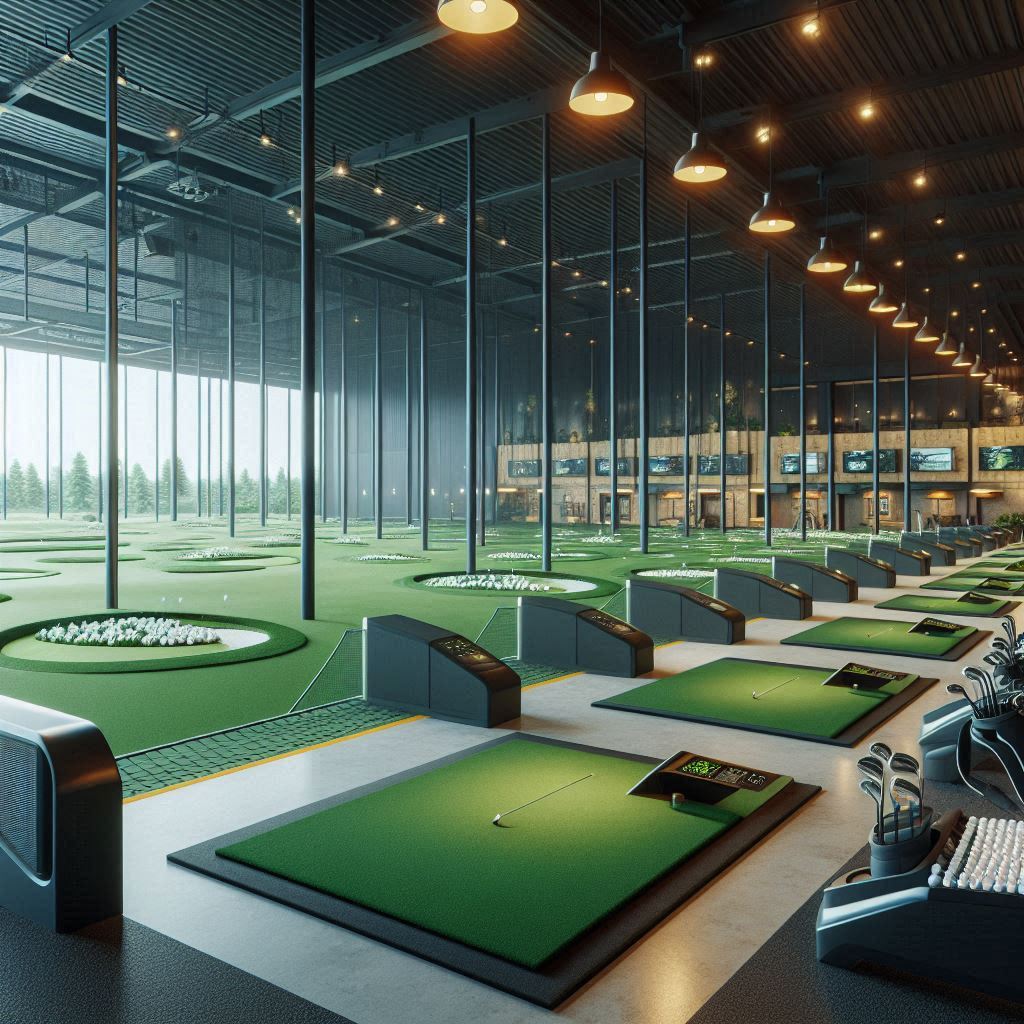실내골프연습장 배경