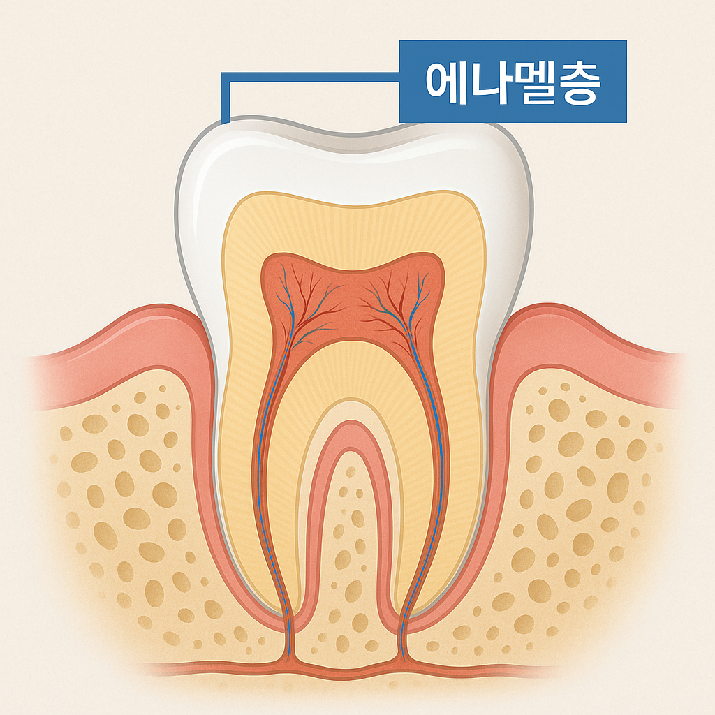 치아의 에나멜층