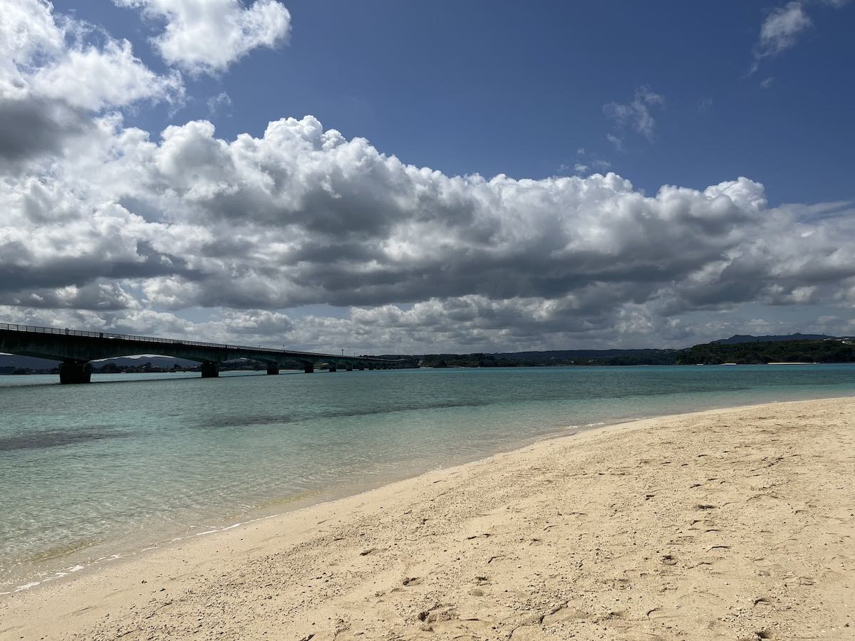 코우리섬에서 보는 코우리대교