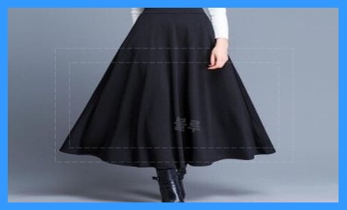 여성 겨울 플레어 스커트