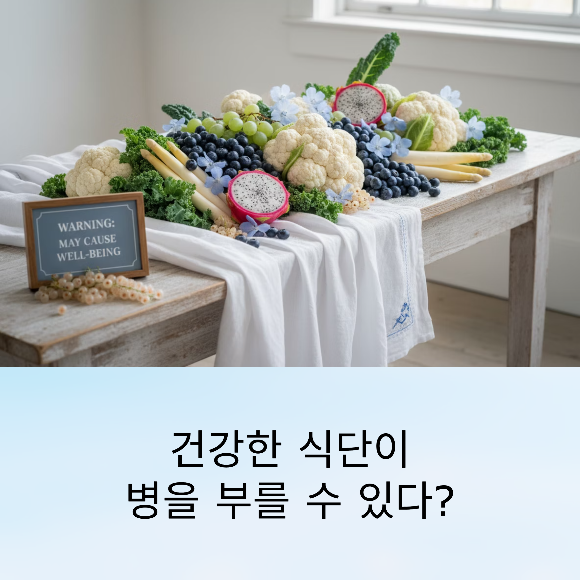 건강한 식단이 병을 부를 수 있다