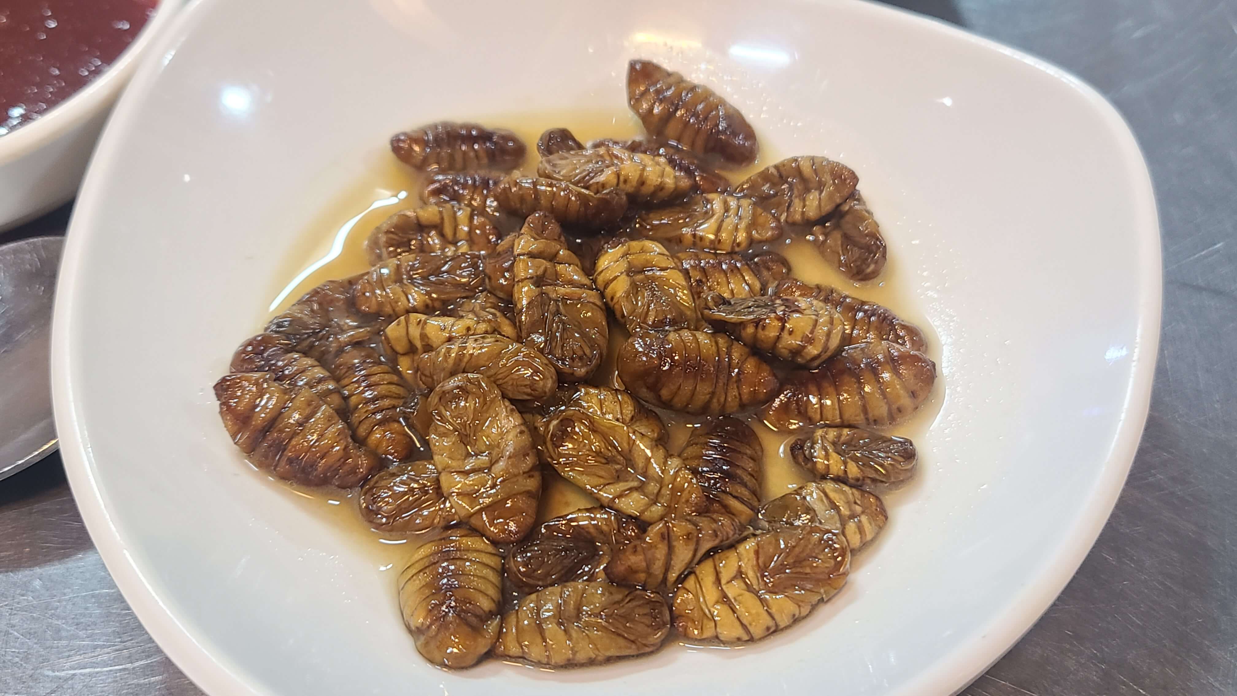 회포풀자-밑반찬-번데기