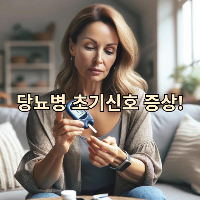 혈당 체크하는 사진