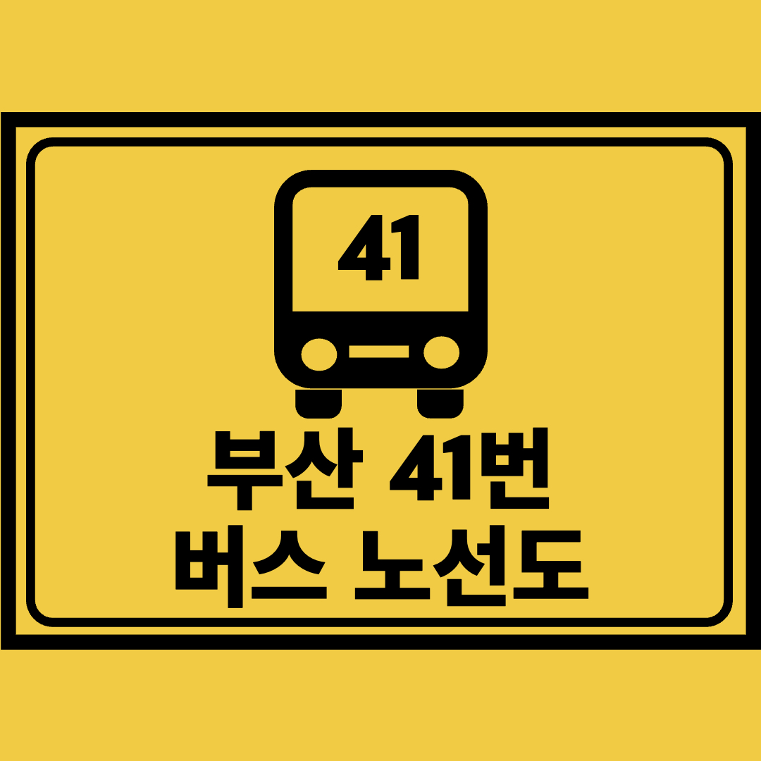 부산41번버스노선도