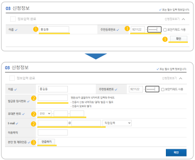공동인증서 온라인 간편 발급 방법_개인 비대면(출처-홈페이지)