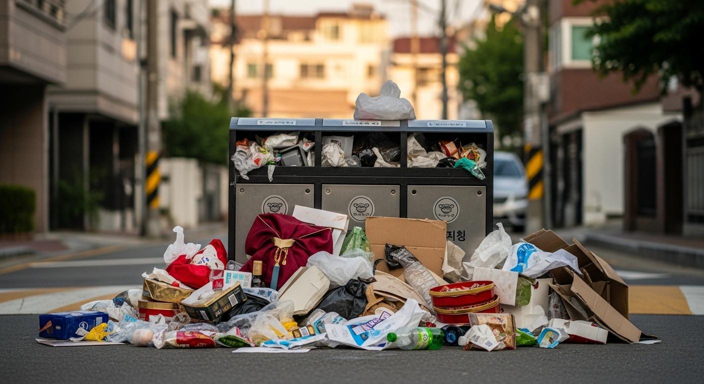추석 쓰레기 수거