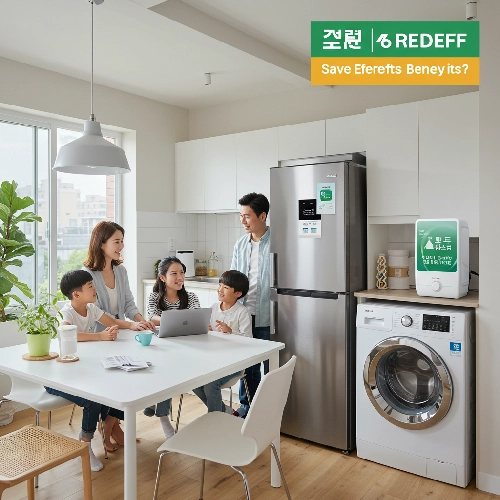 1등급 가전 환급 신청 받고 기뻐하는 가족들