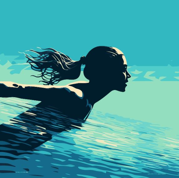 허리아플때 하는 수영 사진