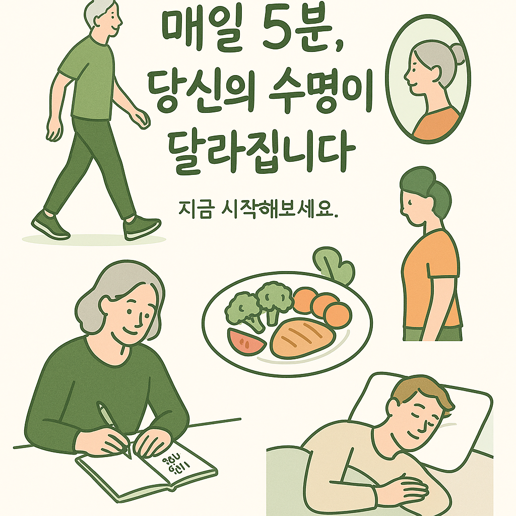 평생 건강한 사람들의 하루 5분 습관