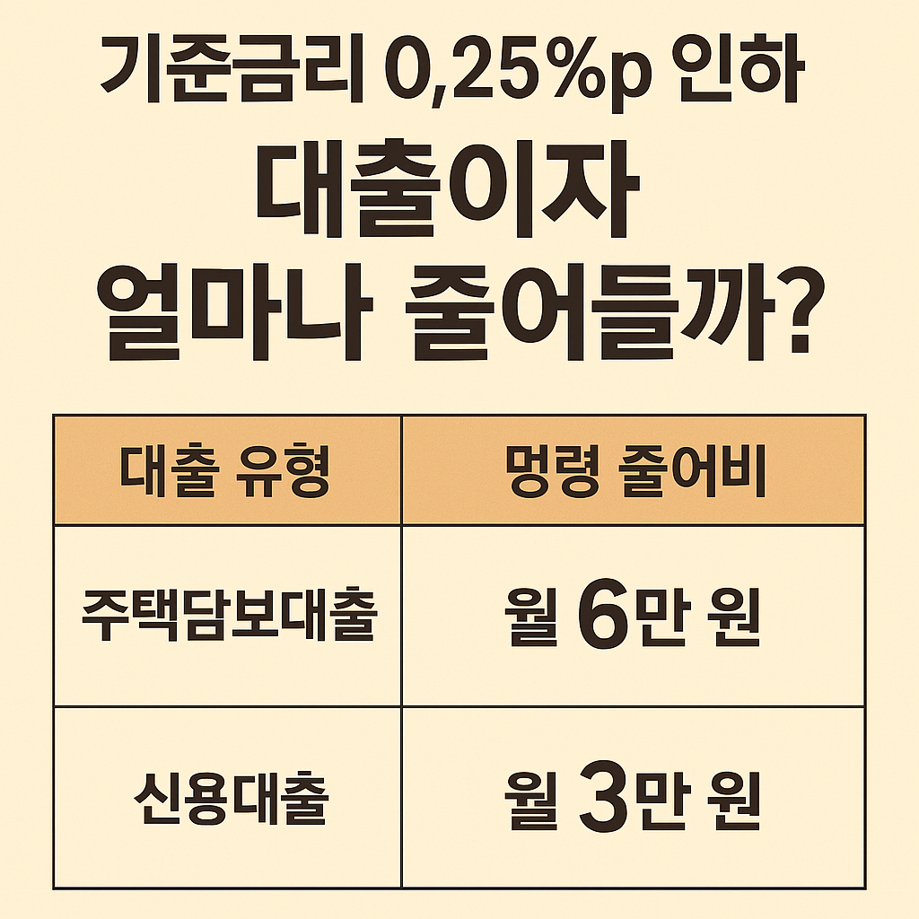기준금리 2.75%&hellip; 내 집 대출 이자, 연간 100만 원 아낄 수 있다