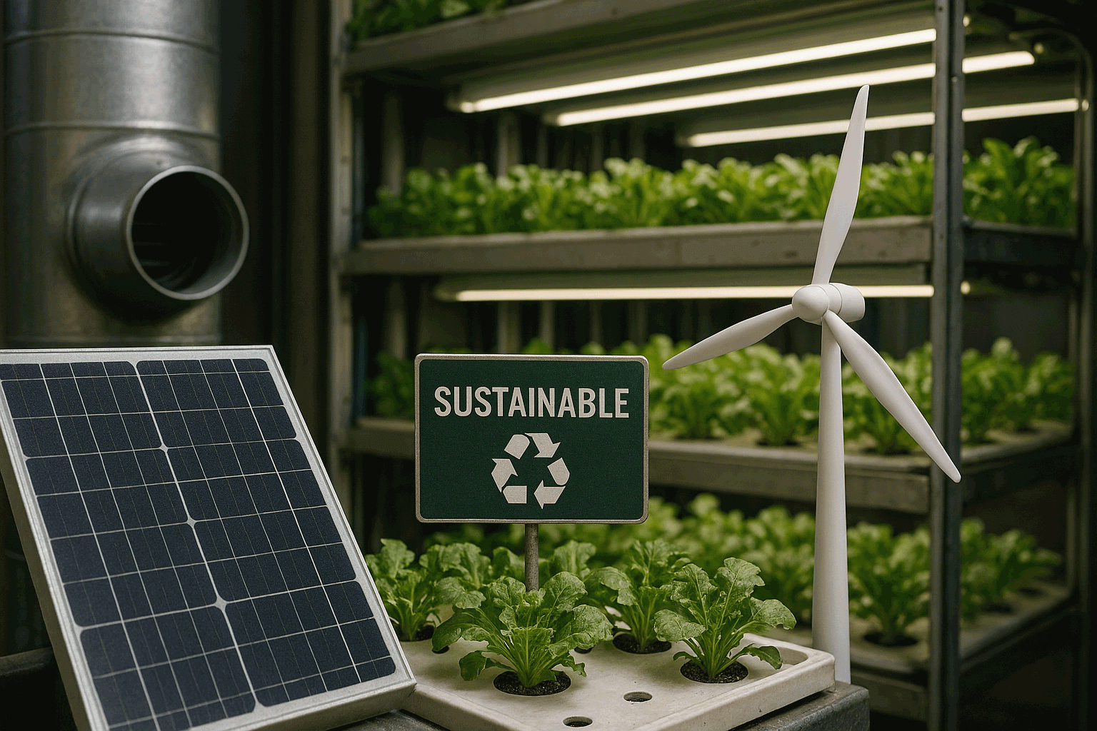 도심 식물 공장의 지속 가능성과 에너지 관리 구조