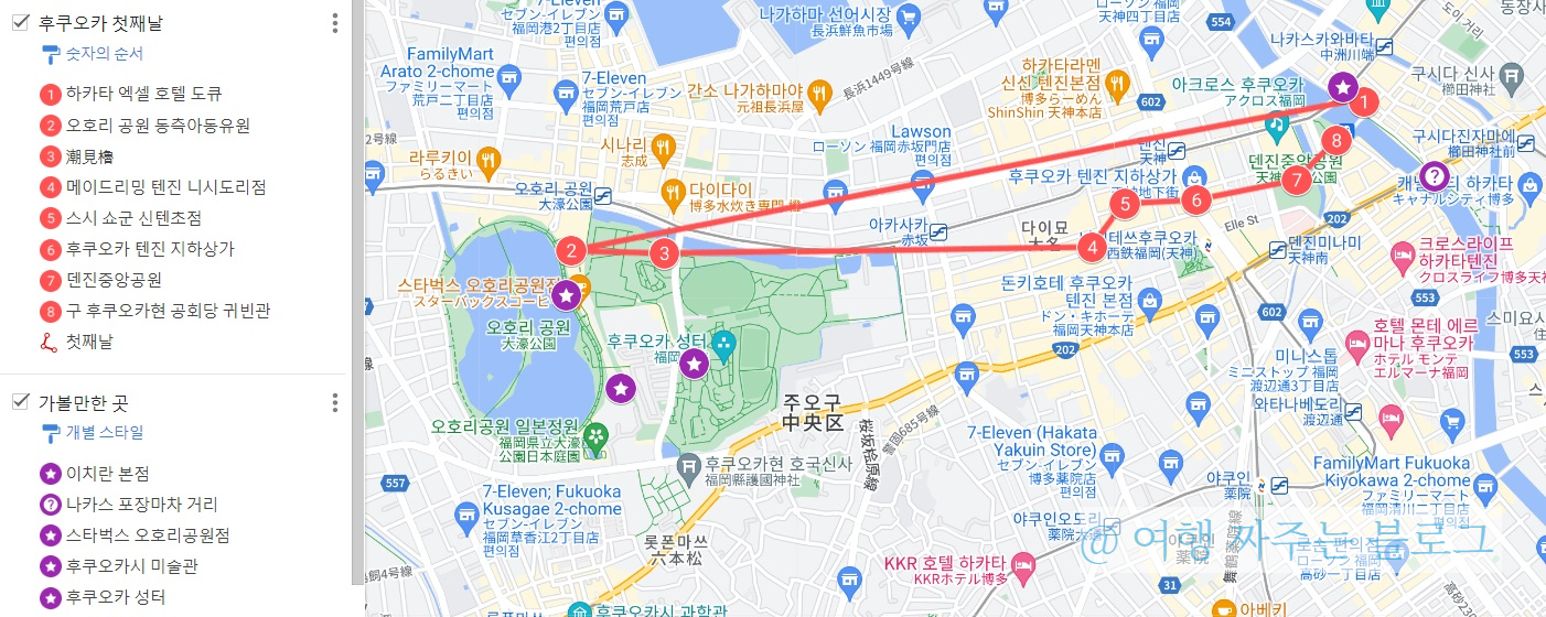 후쿠오카 지도