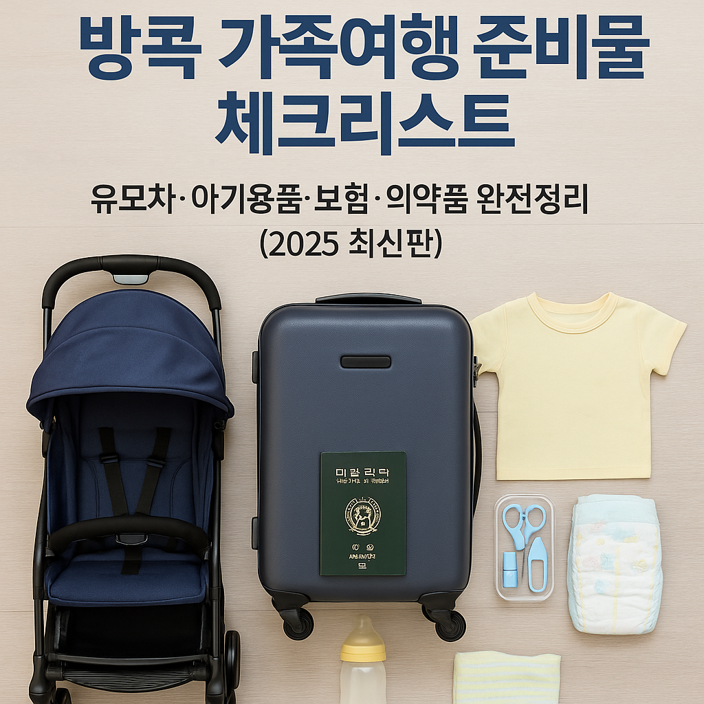 방콕 가족여행 준비물 체크리스트