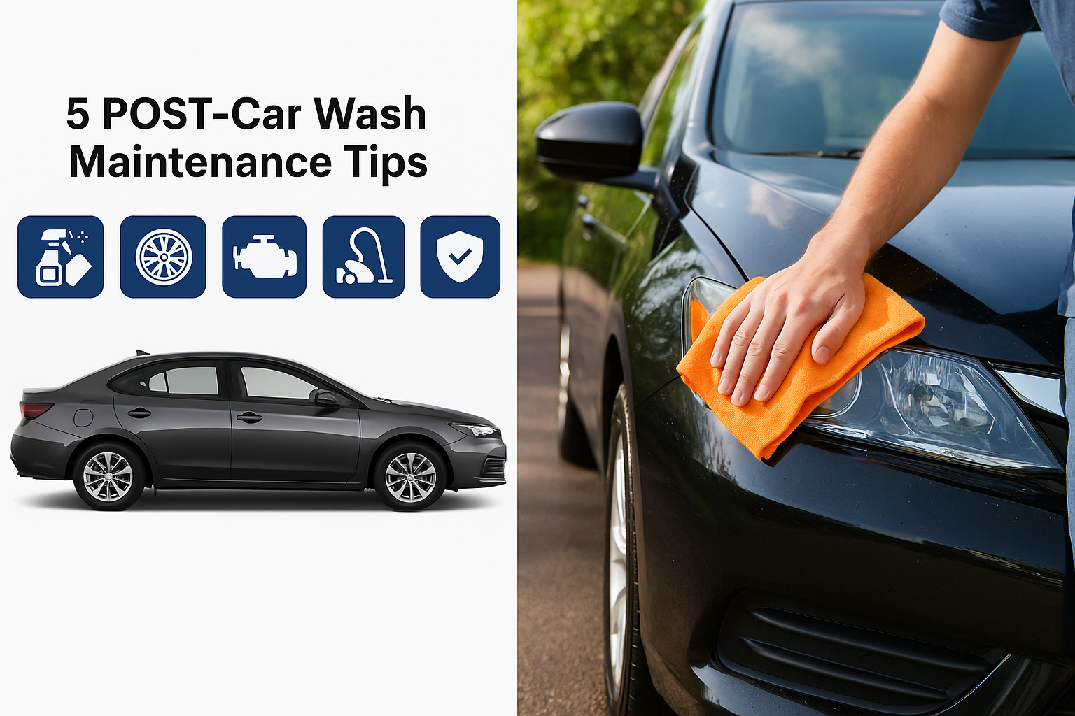 세차 후 꼭 해야 하는 5가지 관리법!