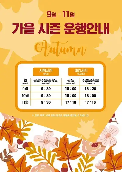 팔공산-케이블카-가을-시즌-운행-안내