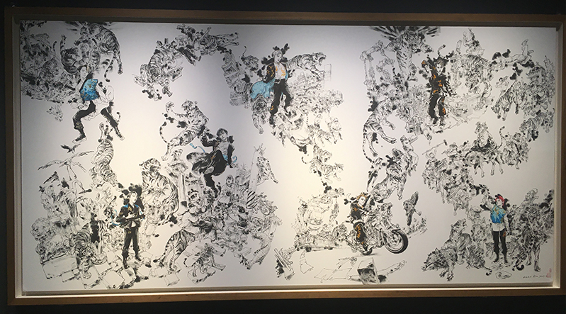 슈퍼엠-호랑이-라이브-드로잉