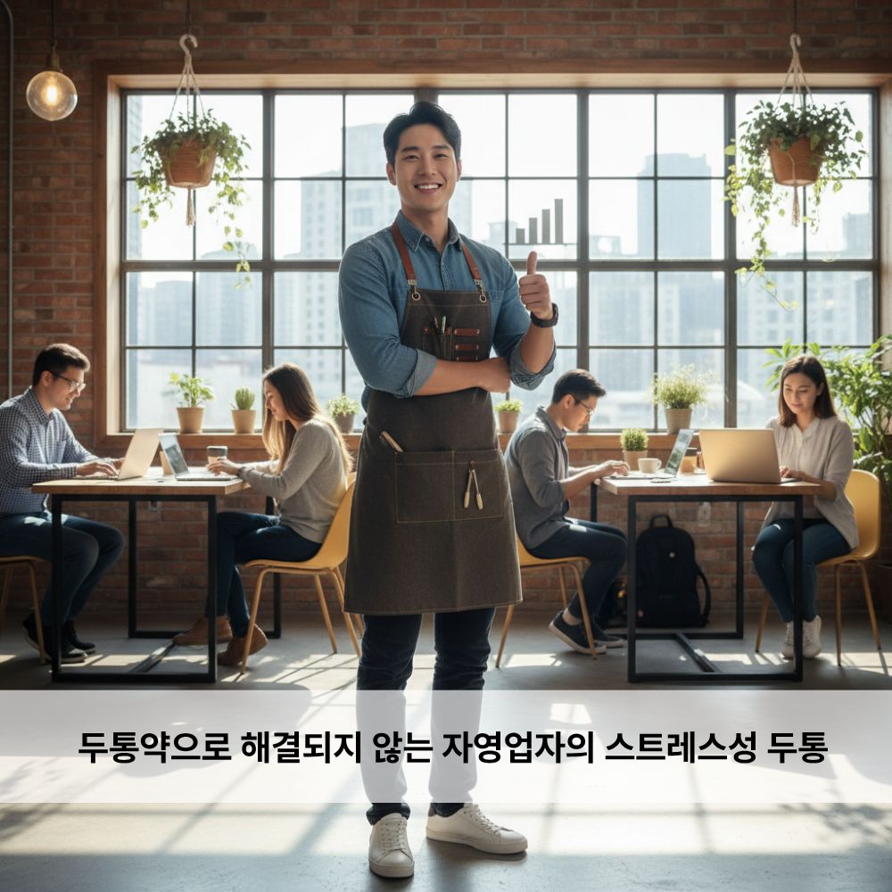 자영업자, 1인사업가, 스트레스해소, 스트레스성두통