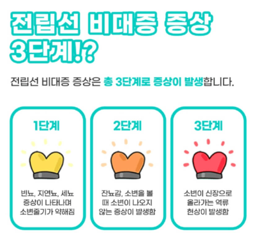 전립선 비대증 증상 3단계