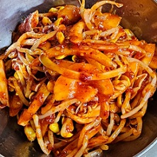 쫄면콩나물무침