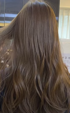 봄 웜톤 라이트 염색 애쉬 브라운