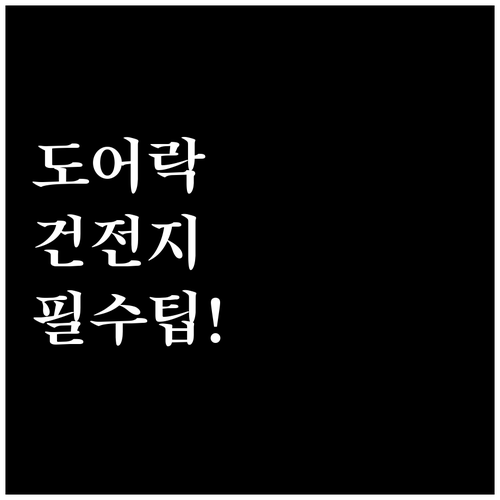 삼성 푸시풀 도어락 건전지 교체 방법..