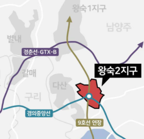 남양주 왕숙 지하철 노선