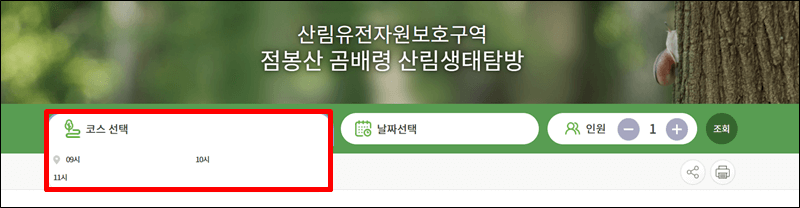 점봉산-곰배령-코스선택