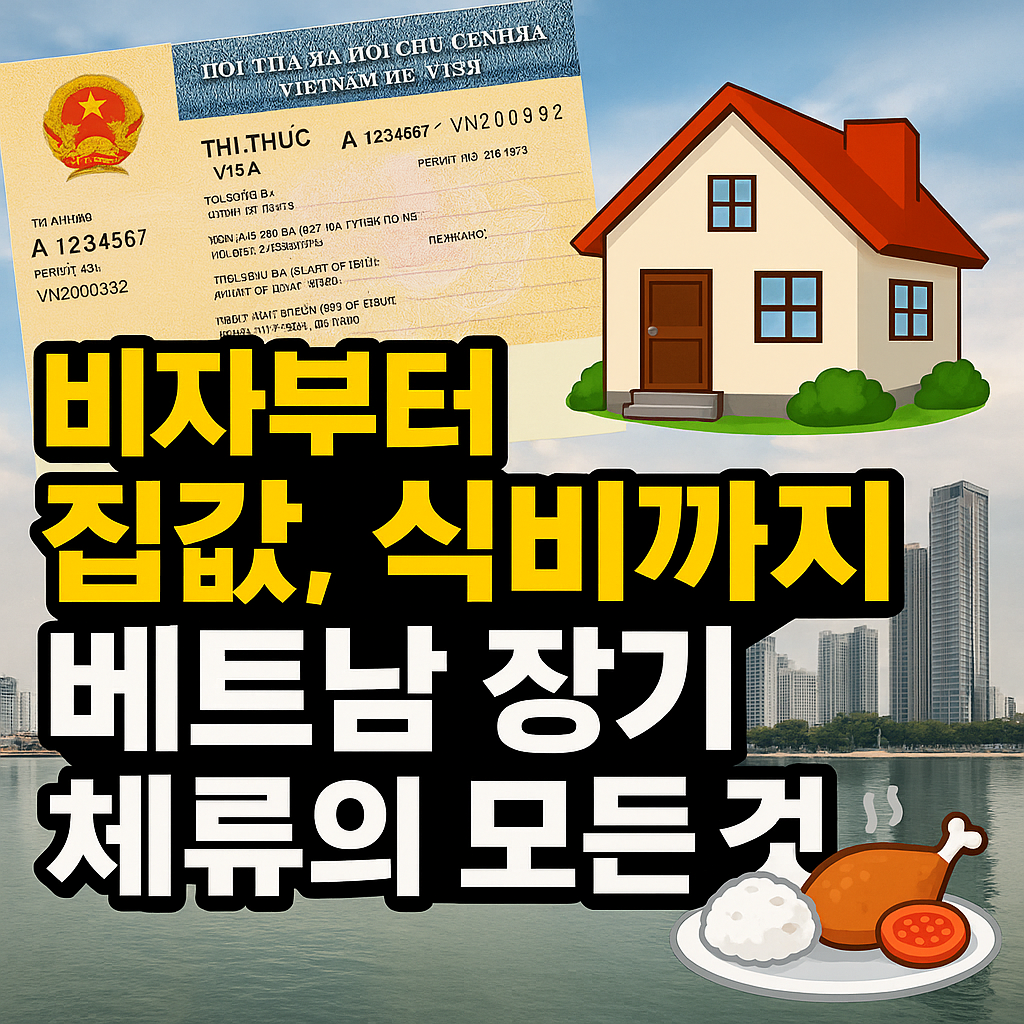 "베트남 장기 체류 가이드 - 비자부터 집값, 식비까지 정리"