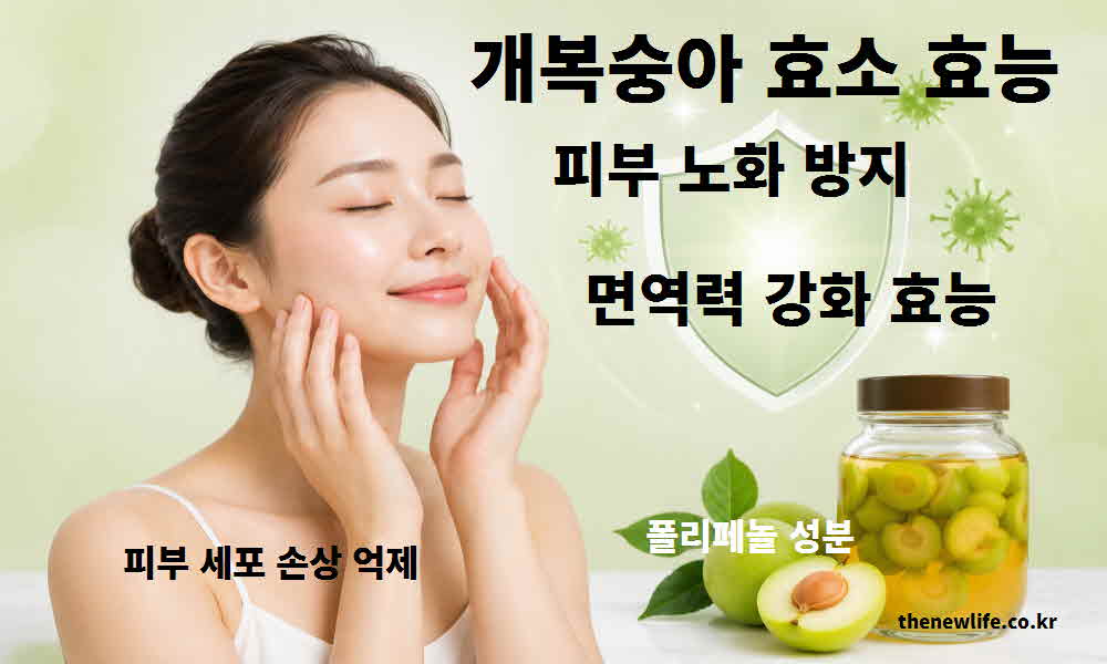 개복숭아 효소 효능 피부 노화 방지 면역력 강화