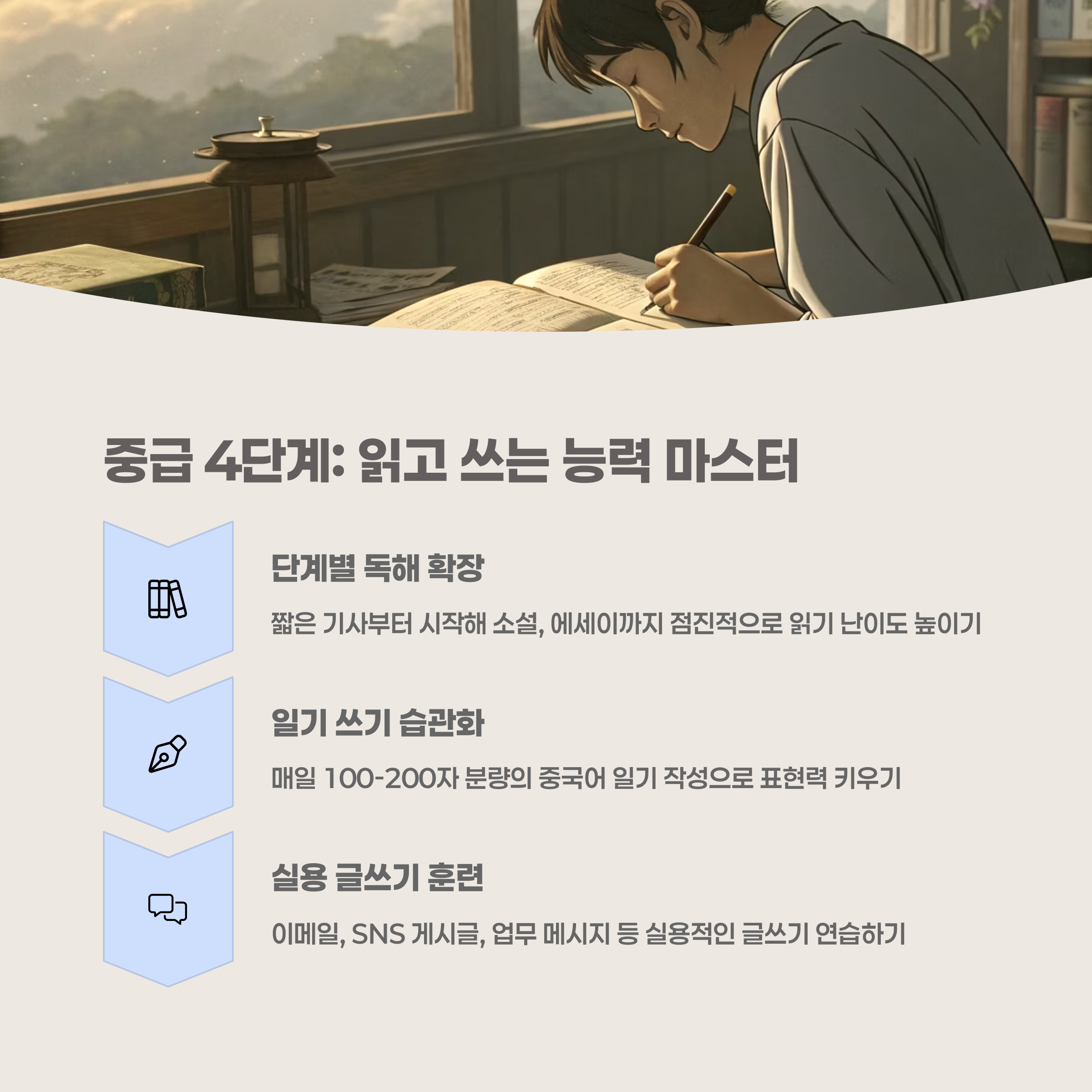 중국어 읽기 학습 자료 (책, 신문 등) 이미지