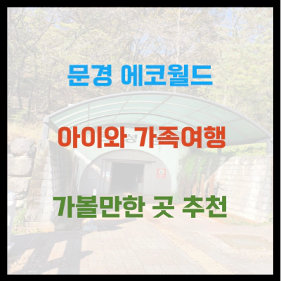 문경 에코월드 아이와 가족여행 정보 가볼만한곳