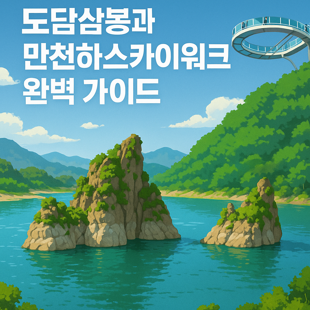 단양 여행 필수 코스! 도담삼봉과 만천하스카이워크 완벽 가이드