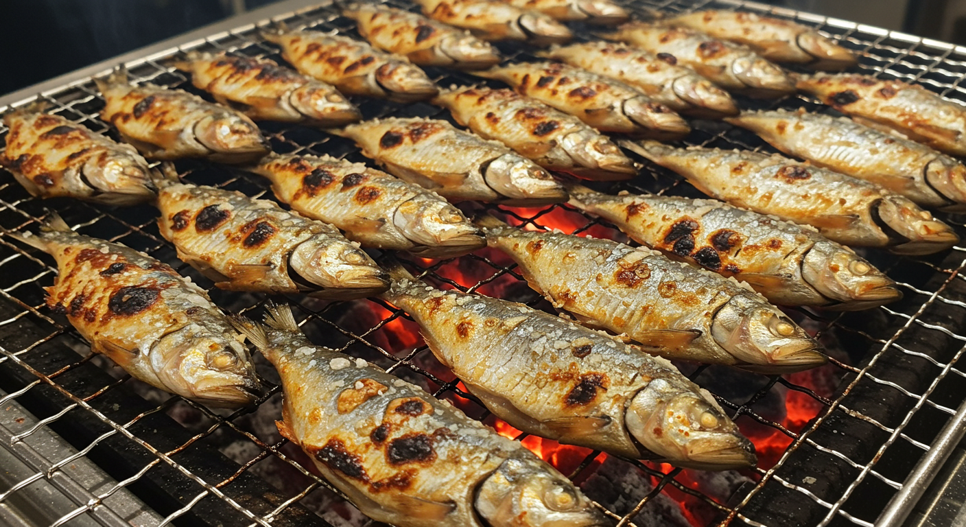 가을 전어 구이