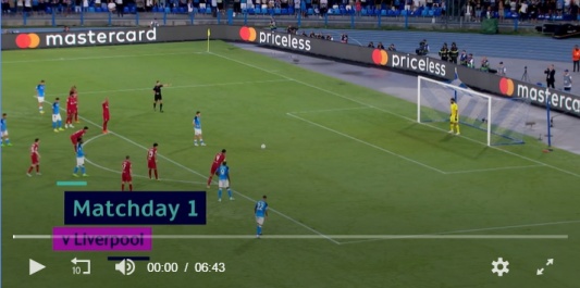 나폴리 UEFA 챔피언스리그 골 모음