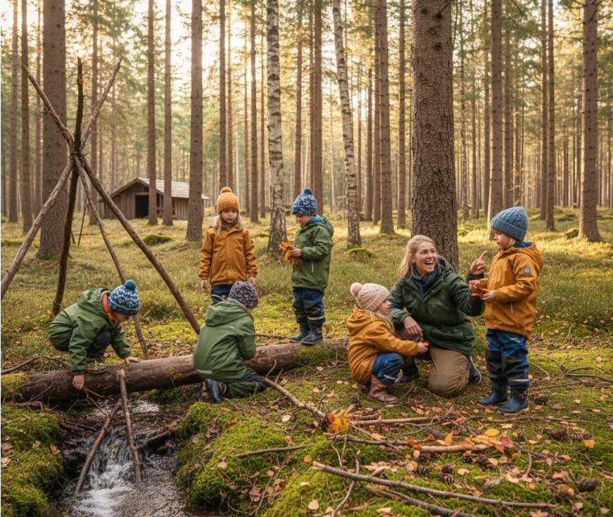 북유럽식 놀이 중 자연놀이
