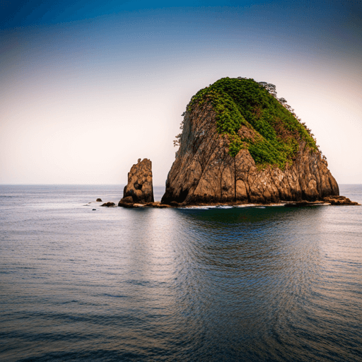 울릉도 거북바위 붕괴