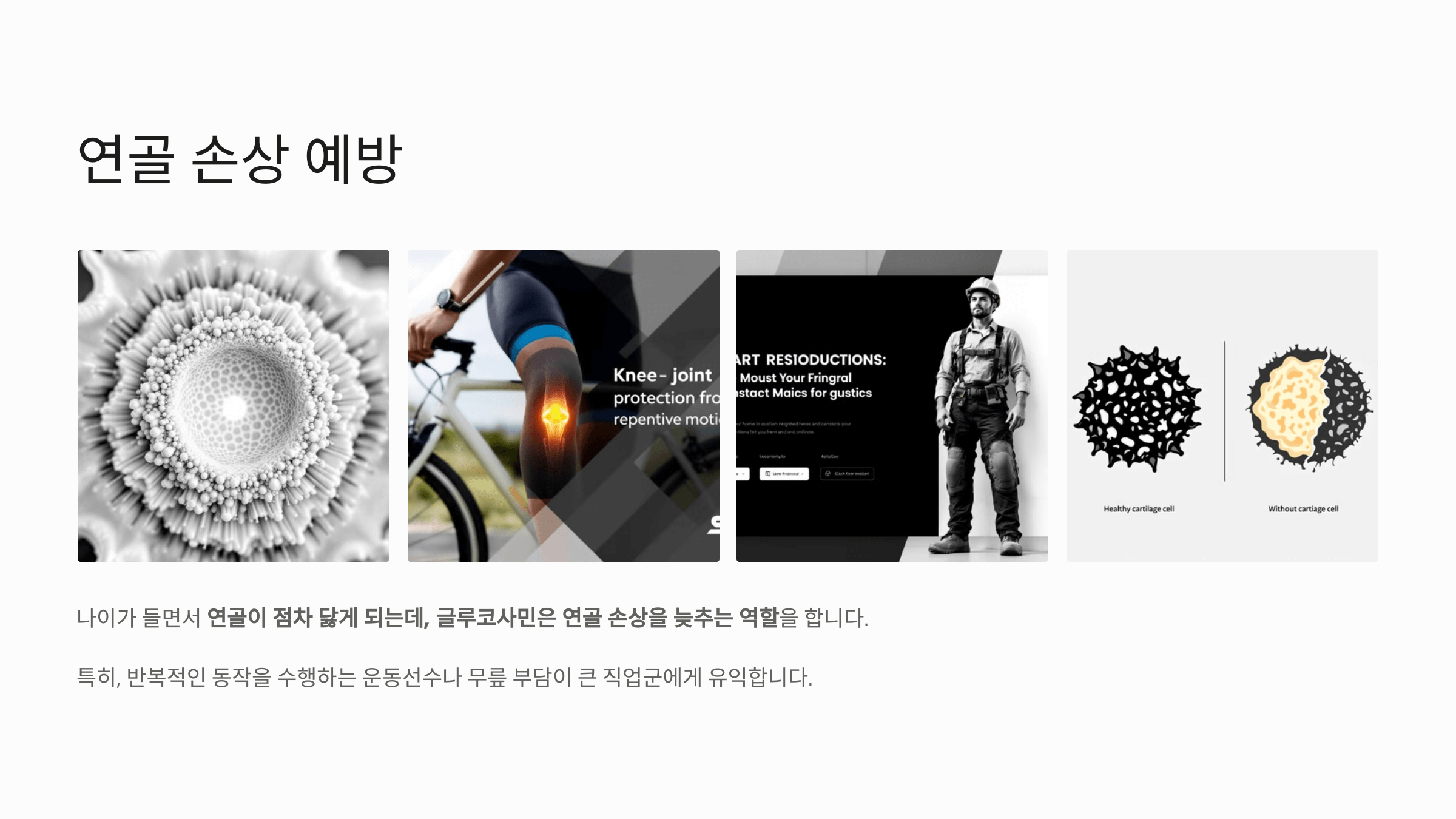 글루코사민과 관련된 사진입니다.