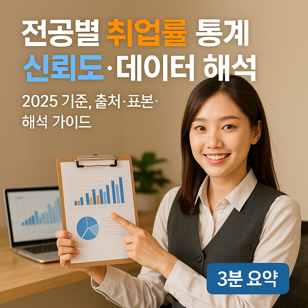 전공별 취업률 통계 | 신뢰도·데이터 해석 2025 기준 리포트