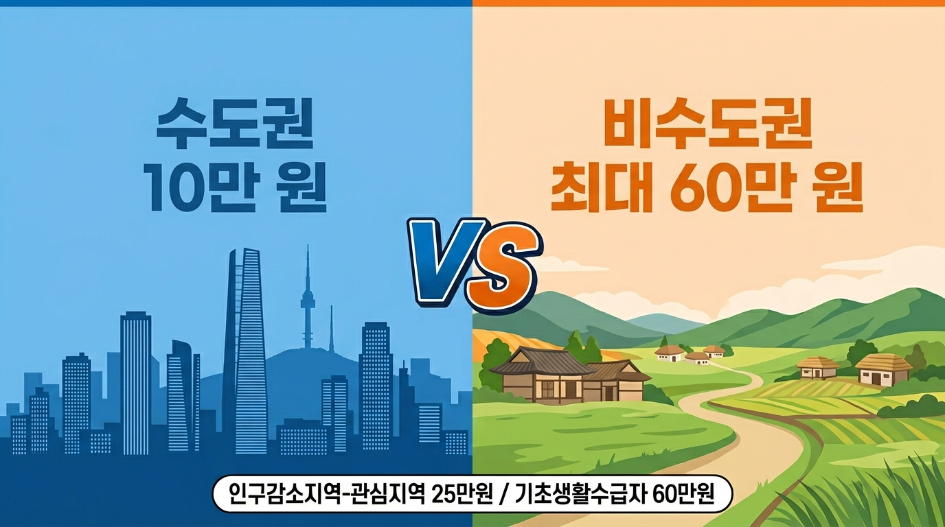 지역별·소득별 지급 금액, 내가 받을 돈은 얼마인가요?