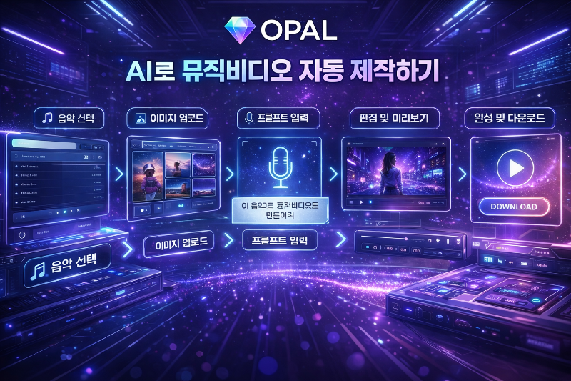 alt="오팔로 뮤직비디오 만드는 과정 이미지 "