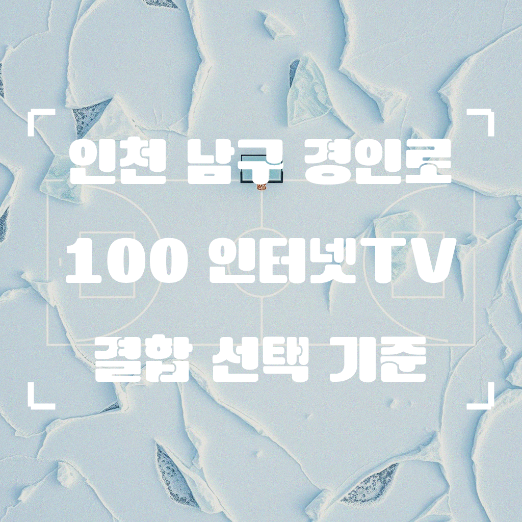 인천 남구 경인로 100 인터넷TV 결합 요금제 비교 문의