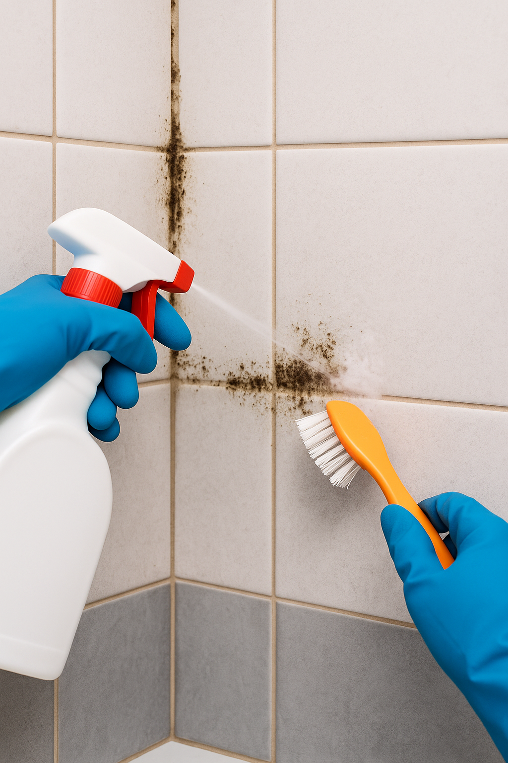 욕실 타일 곰팡이