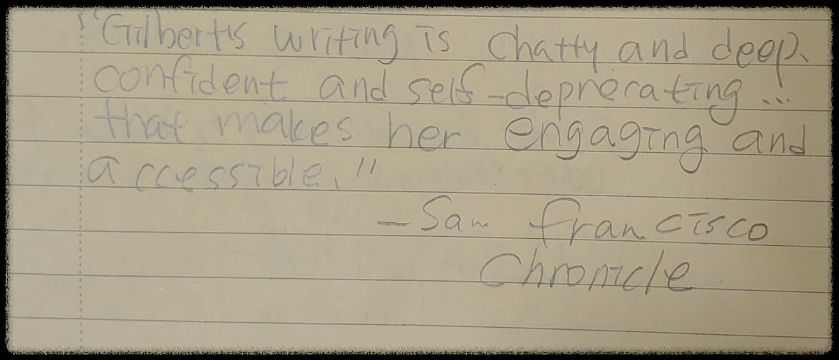 [EAT,-PRAY,-LOVE]-첫-페이지-San-Francisco-Chronicle-평-/손글씨-쓰기